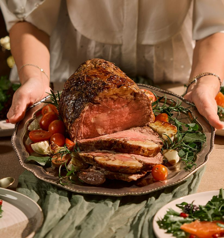 Rosemary Garlic Ribeye Roast Beef