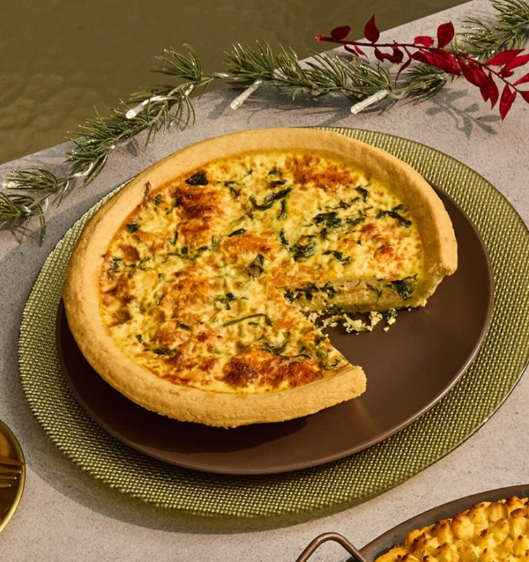 Salmon Spinach Quiche 