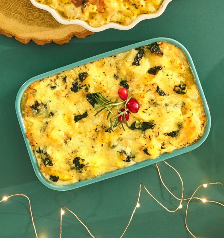 Creamy Cheesy Spinach & Potato Bake 500g