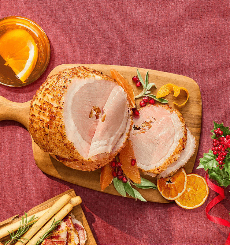 Old Fashioned Maple Bourbon Glazed Ham