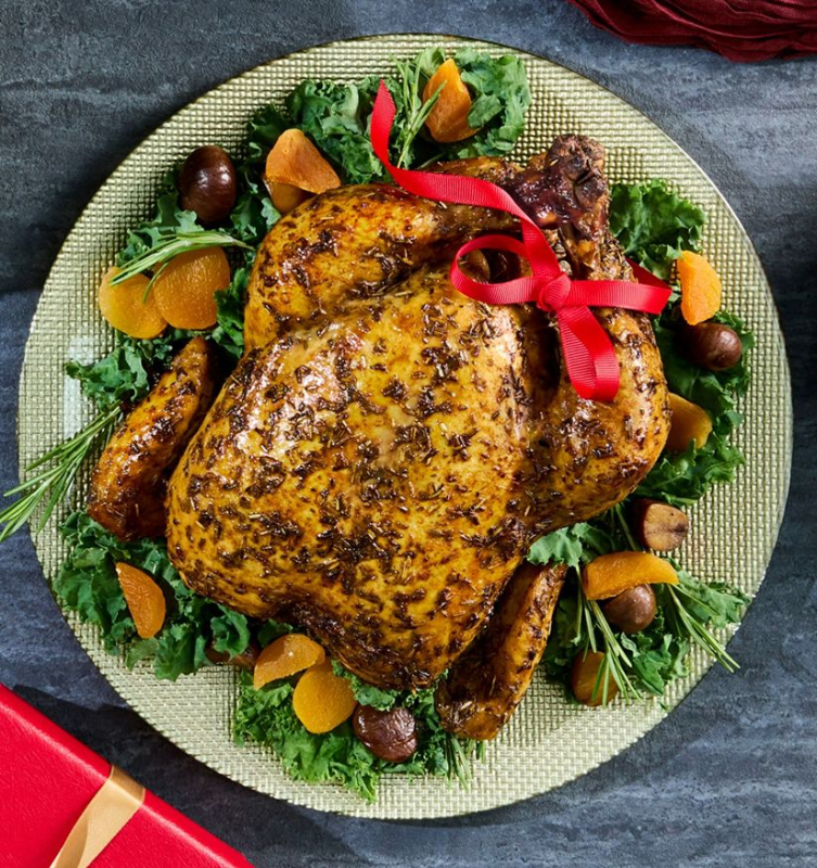 Rosemary Chicken with Chestnut & Apricot Stuffing