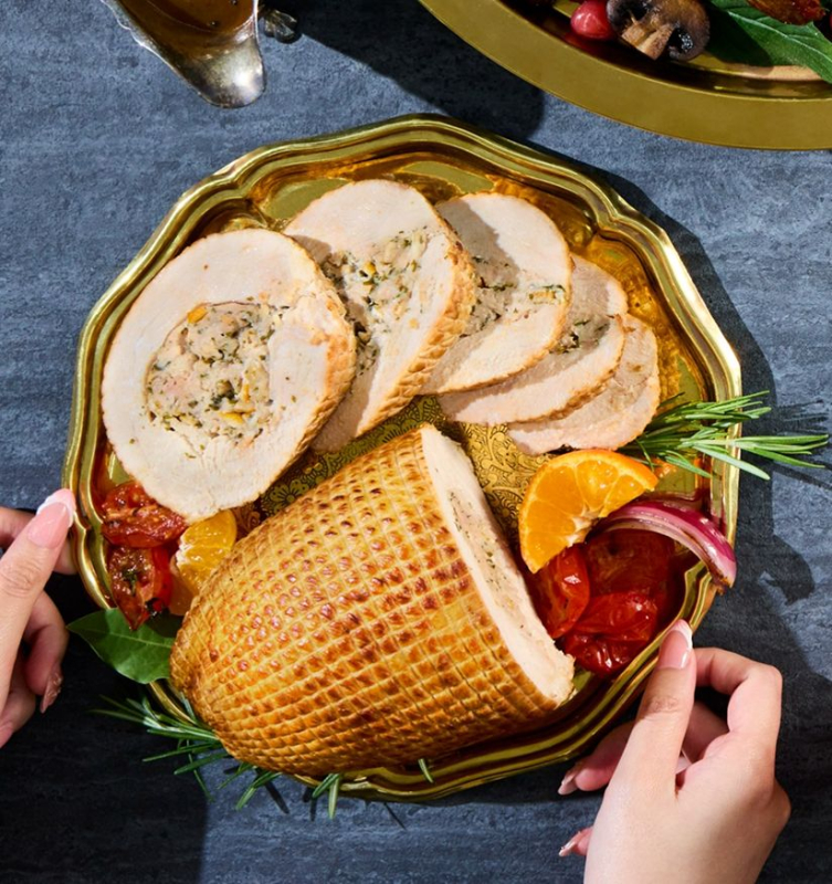 Sous Vide Turkey Breast Roulade with Orange Rosemary 