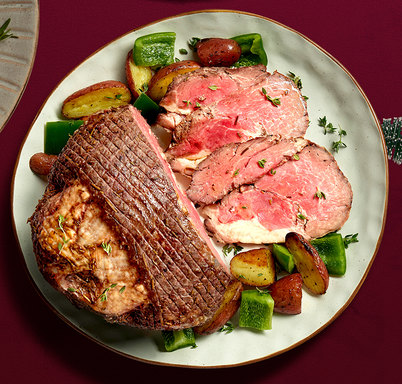 Rosemary Garlic Ribeye Roast Beef