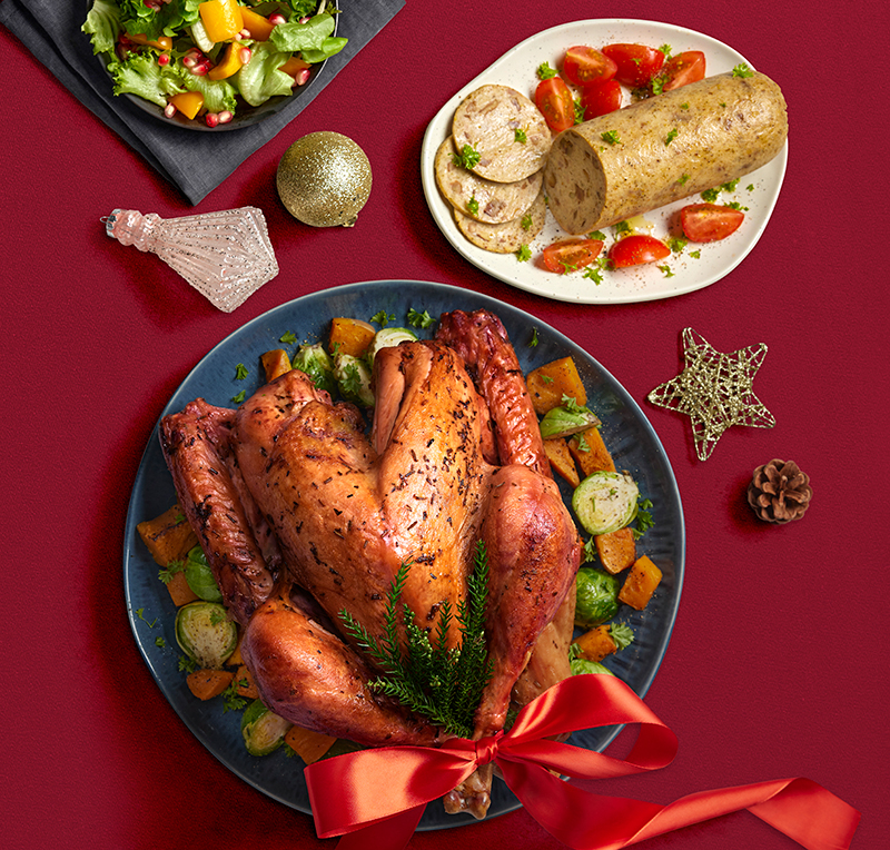 Rosemary Roasted Turkey With Chestnut Stuffing