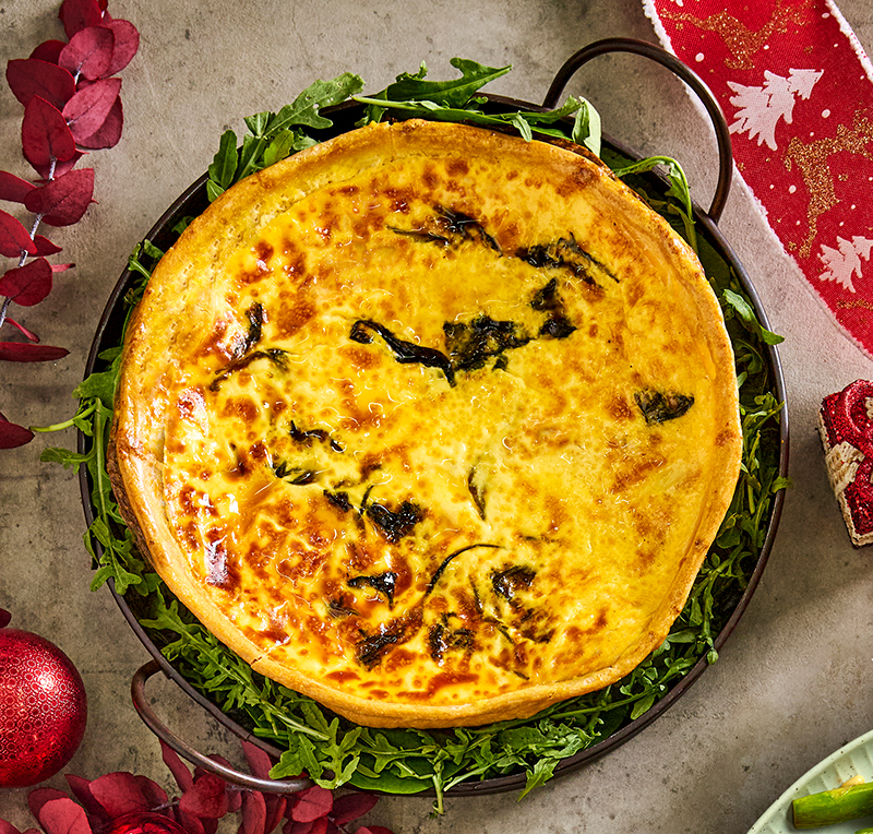 Salmon Spinach Quiche