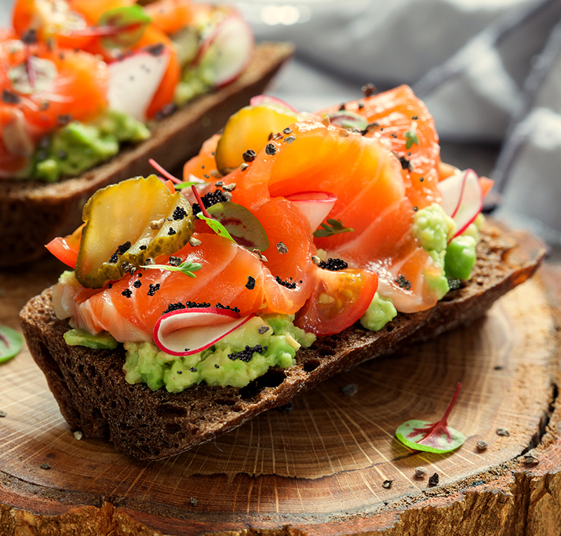 Christmas Salmon Canapes